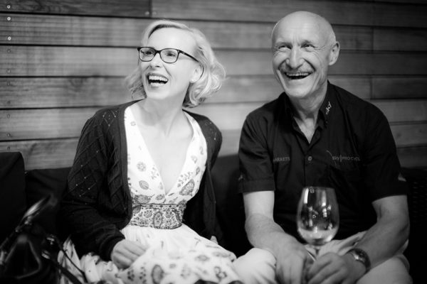 Veranstalterin Barbara Bertolini und Bjorn Hamre