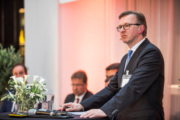 Albert Reiter während seiner Moderation