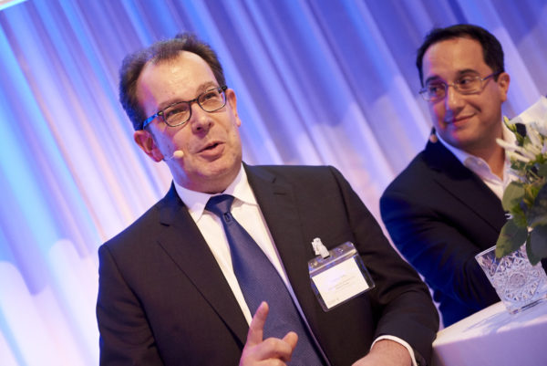 Andreas Hilka, Vorstand der Pensionskasse der Mitarbeiter der Hoechst-Gruppe beim Europadialog am Institutionellen Altersvorsorge Herbstdialog 2016