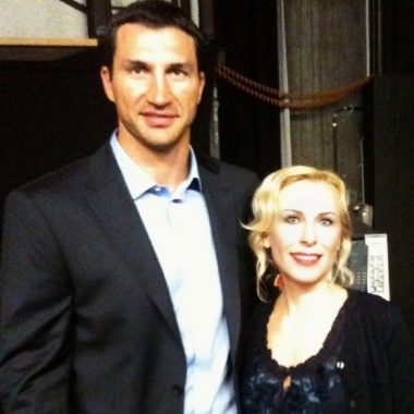 Wladimir Klitschko mit Barbara Bertolini