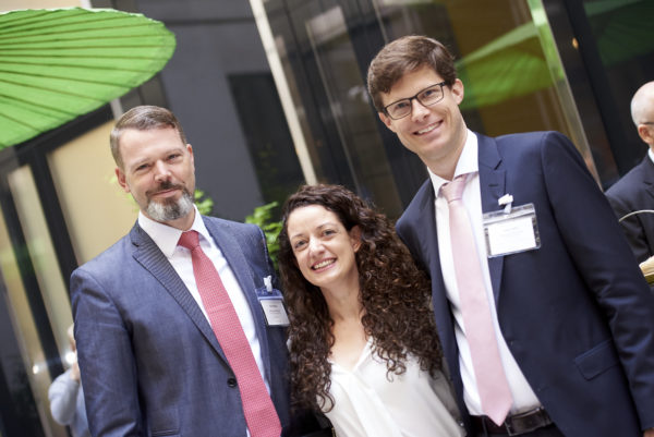 Daniel Boege und Wiebke Kuhne, beide Golding Capital Partners, Roger Mohr, REGA Pensionskasse, Zürich