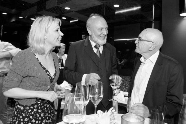 Spaßige Runde: Barbara Bertolini, Prof. Dr. Dr. Hans-Werner Sinn, Mag. Rudolf Diewald