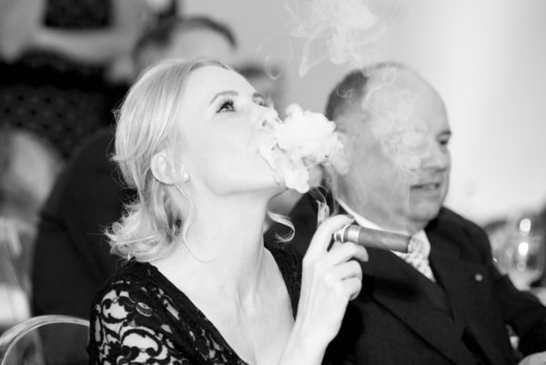 Barbara Bertolini in der Zigarren-Lounge