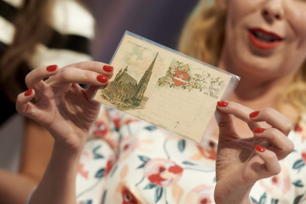 Eine Postkarte aus dem Jahre 1896 von Franz aus Wien an Helene nach Strassburg