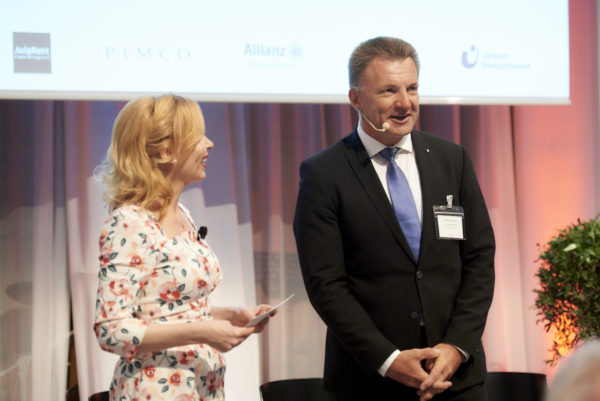 Barbara Bertolini mit Bernhard Goliasch bei der Anmoderation