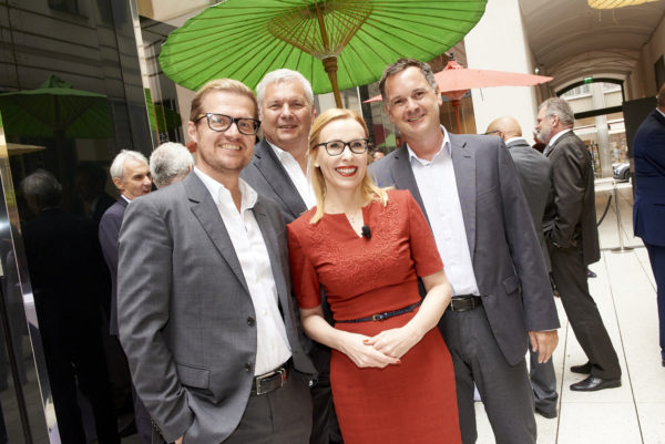 Alexander Köb, Mag. Alfred Ungerböck, Mag. Ronald Zilavec und Barbara Bertolini