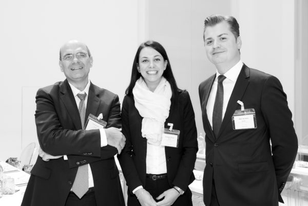 Frank Schwarz, Portfolio Manager, Anastassia Göringer, Business Development und Marco Seminerio, Director, alle Mainfirst, Frankfurt am Main