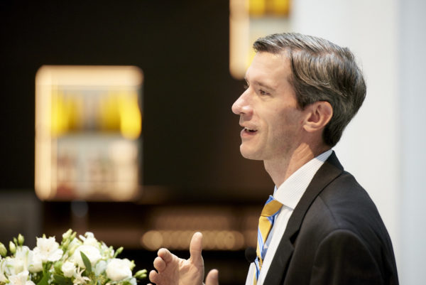 Kyle Kloc, Senior Portfolio Manager von Fisch Asset Management bei seinem Vortrag: "High Yield - Ride the Wave"