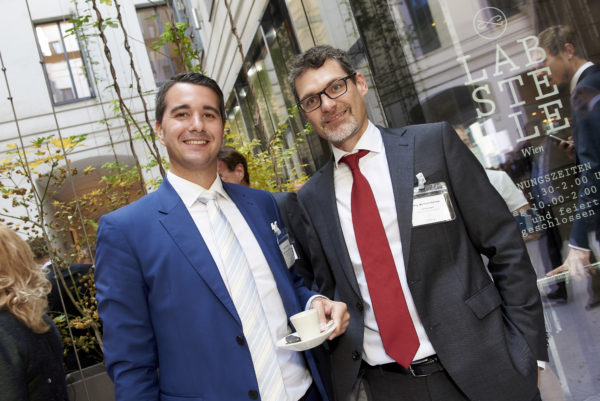 Mag. Günther Hobl, Risikomanagager, OeNB - Oesterreichische Nationalbank mit Mag. Bernhard Mellitzer, Leiter Strategisches Liquiditätsmanagement, Raiffeisen-Landesbank Steiermark AG, Graz