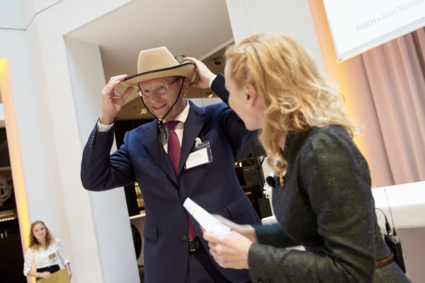 Volker Weber und Barbara Bertolini bei der Anmoderation