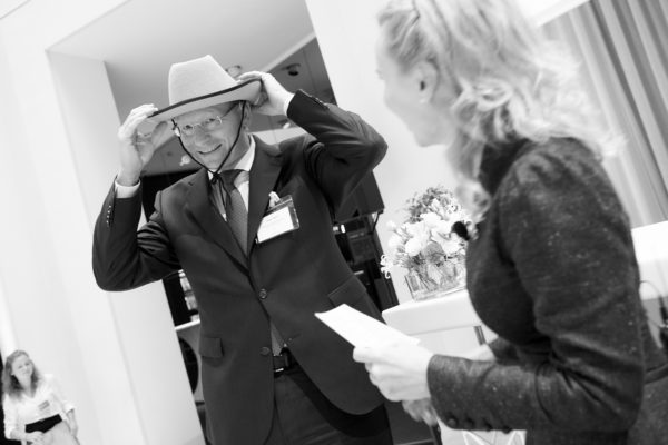 Volker Weber und Barbara Bertolini bei der Anmoderation