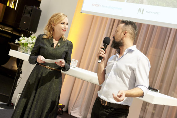 Barbara Bertolini mit Zjelko Skrbo, Restaurant- und Eventleiter der Labstelle