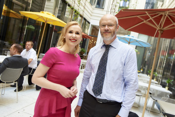 Barbara Bertolini mit Frank Hövermann, Allianz Global Investors