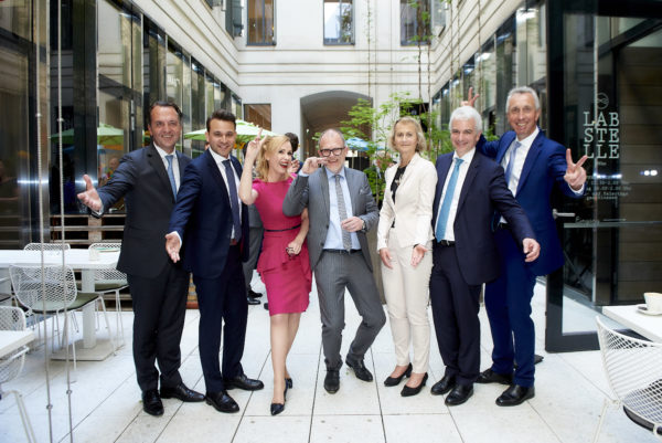 Hubertus Theile-Ochel, Jonas Fabian Randlinger, Barbara Bertolini, Frank Oliver Paschen, Michaela Attermeyer, Claudio Gligo und Franz Partsch