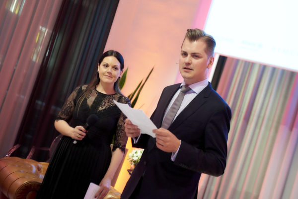 Marco Seminerio hielt die Laudatio für die Preisträgerin aus der Schweiz: Nationalrätin Ruth Humbel, CVP