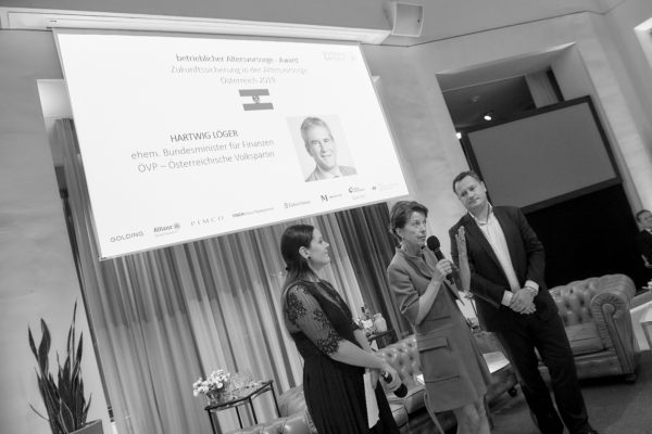 Karin Keglevich-Lauringer bei der Danksagung des BAV-Awards 2019