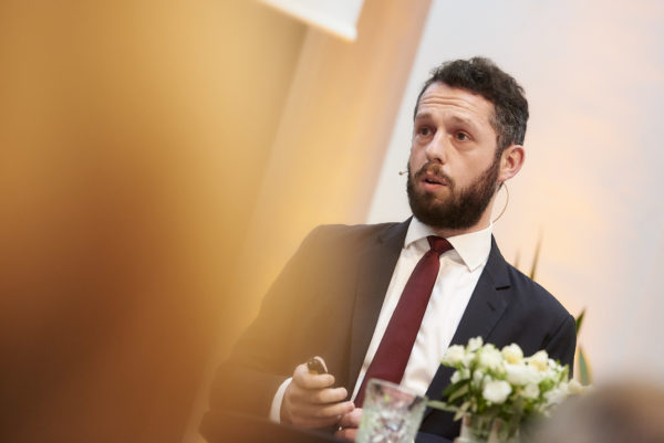 Dónal Kinsella, Eaton Vance bei seinem Vortrag: "Replacing Interest Rate Risk