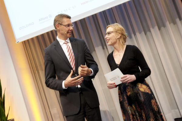 Thomas Brose, Quoniam Asset Management mit Barbara Bertolini bei der Anmoderation