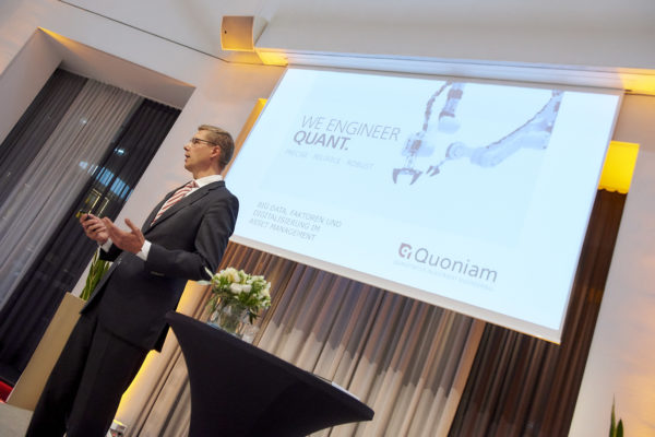 Thomas Brose bei seinem Impulsvortrag: "Big Data, Faktoren und Digitalisierung im Portfoliomanagement"