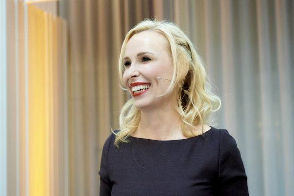 Barbara Bertolini bei der Begrüßung