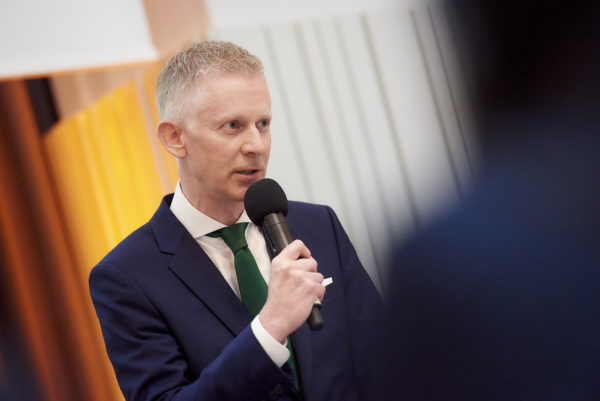 Dr. Stefan Pichler, Fachverband der Pensionskassen der WKO bei seinem Vortrag "Forderungen der Pensionskassen an die nächste Bundesregierung"