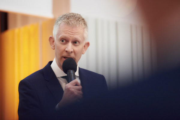 Dr. Stefan Pichler, Fachverband der Pensionskassen der WKO bei seinem Vortrag "Forderungen der Pensionskassen an die nächste Bundesregierung"