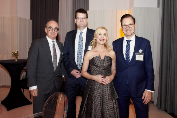 Dr. Rupert Hengster, DI Silvio Eggner, Ingo Matthey mit Barbara Bertolini